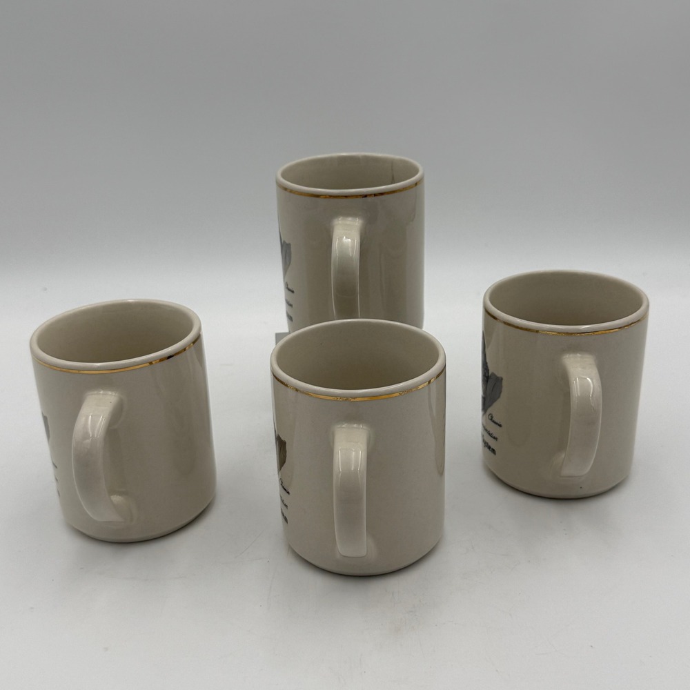 Vintage Chessie System Railroad Cat Mugs Set of 4 Purr-fect Transportation - Picture 3 of 8